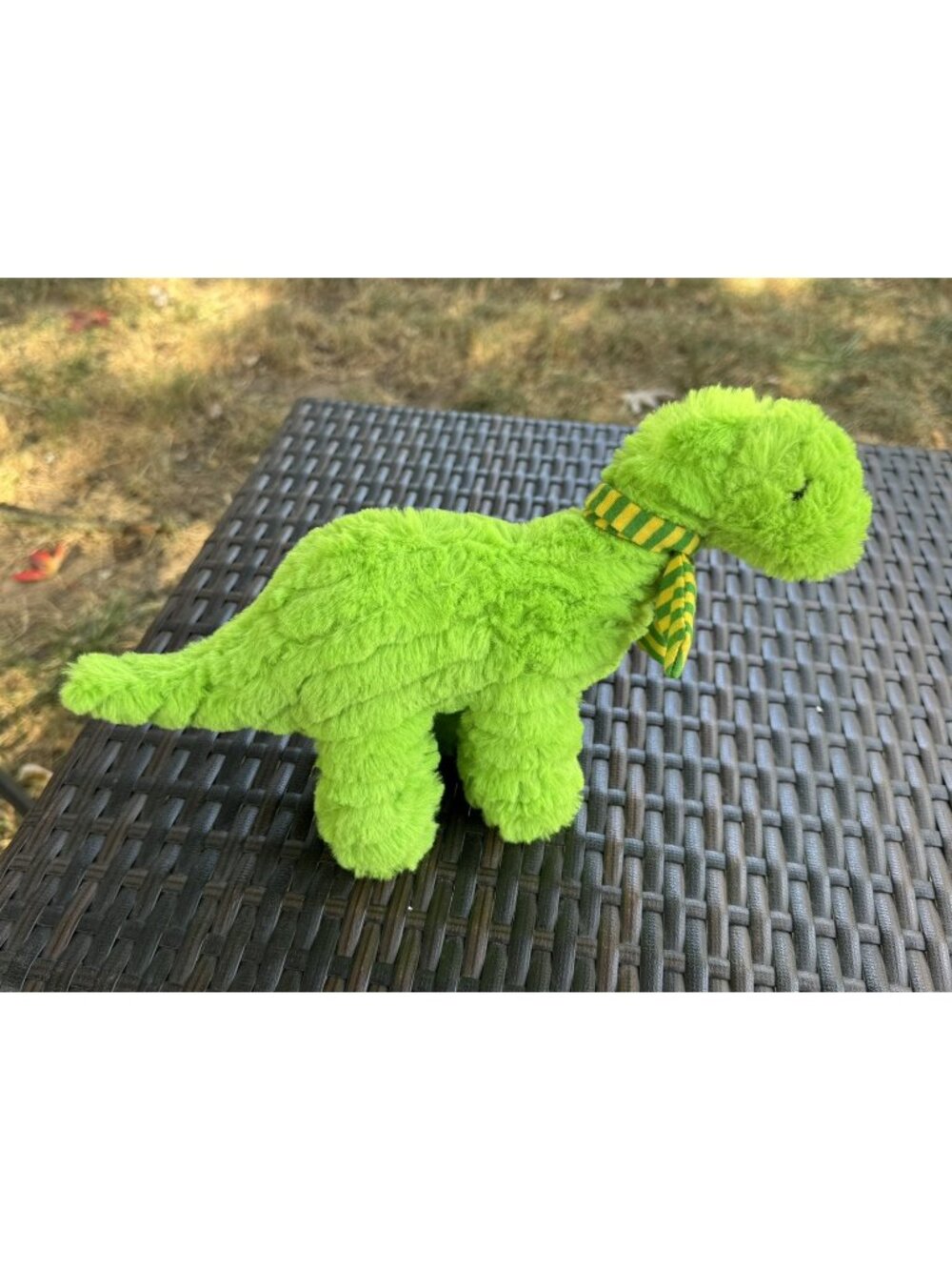 Bronte Brontosaurus Plush Green with Scarf Manhattan Toy C4